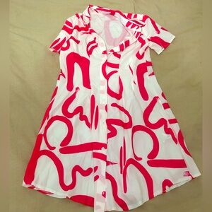 Abstract collar dress